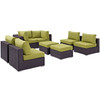 Convene 8 Piece Outdoor Patio Sectional Set / EEI-2204