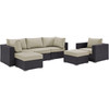 Convene 6 Piece Outdoor Patio Sectional Set / EEI-2207