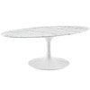 Lippa 48" Oval Faux Marble Coffee Table / EEI-2022