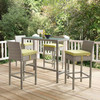 Conduit Outdoor Patio Wicker Rattan Bar Stool Set of 4 / EEI-3602