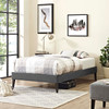 Tessie Twin Fabric Bed Frame with Squared Tapered Legs / MOD-5895