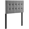 Emily Twin Biscuit Tufted Performance Velvet Headboard / MOD-6114