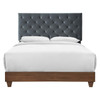 Rhiannon Diamond Tufted Upholstered Performance Velvet Queen Bed / MOD-6147