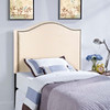 Curl Twin Nailhead Upholstered Headboard / MOD-5209