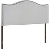 Curl Queen Nailhead Upholstered Headboard / MOD-5206