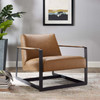 Seg Vegan Leather Accent Chair / EEI-2075