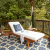 Saratoga Outdoor Patio Teak Chaise Lounge / EEI-2937
