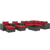 Sojourn 10 Piece Outdoor Patio Sunbrella® Sectional Set / EEI-1888