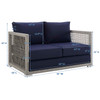 Aura Outdoor Patio Wicker Rattan Loveseat / EEI-2924