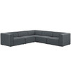 Mingle 5 Piece Upholstered Fabric Sectional Sofa Set / EEI-2835