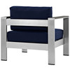 Shore Outdoor Patio Aluminum Armchair / EEI-2266