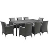 Sojourn 9 Piece Outdoor Patio Sunbrella® Dining Set / EEI-2309