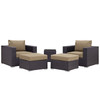 Convene 5 Piece Outdoor Patio Sectional Set / EEI-2201