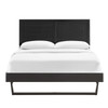 Marlee Wood Queen Platform Bed With Angular Frame / MOD-6381