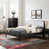 Bridgette Queen Wood Platform Bed With Splayed Legs / MOD-6388