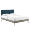 Bridgette Queen Wood Platform Bed With Splayed Legs / MOD-6388