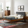 Bridgette Queen Wood Platform Bed With Splayed Legs / MOD-6388