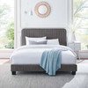 Celine Channel Tufted Performance Velvet Twin Platform Bed / MOD-6336