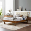 Bridgette Queen Wood Platform Bed With Angular Frame / MOD-6387