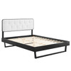 Bridgette Queen Wood Platform Bed With Angular Frame / MOD-6387