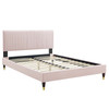 Peyton Performance Velvet Queen Platform Bed / MOD-6596