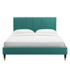 Peyton Performance Velvet Queen Platform Bed / MOD-6596