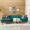 Engage Left-Facing Upholstered Fabric Sectional Sofa / EEI-2068