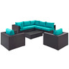 Convene 8 Piece Outdoor Patio Sectional Set / EEI-2203