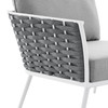 Stance Outdoor Patio Aluminum Left-Facing Armchair / EEI-5565