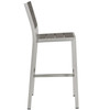 Shore Outdoor Patio Aluminum Armless Bar Stool / EEI-2255