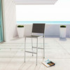 Shore Outdoor Patio Aluminum Armless Bar Stool / EEI-2255