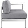 Shore Right-Arm Corner Sectional Outdoor Patio Aluminum Loveseat / EEI-2262