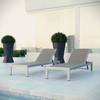 Shore Chaise Outdoor Patio Aluminum Set of 2 / EEI-2477