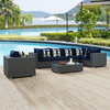 Sojourn 7 Piece Outdoor Patio Sunbrella® Sectional Set / EEI-2374