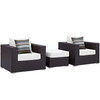 Convene 3 Piece Outdoor Patio Sofa Set / EEI-2363