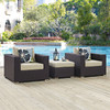 Convene 3 Piece Outdoor Patio Sofa Set / EEI-2363