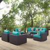 Convene 8 Piece Outdoor Patio Sectional Set / EEI-2368