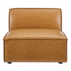 Restore Vegan Leather Sectional Sofa Armless Chair / EEI-4495
