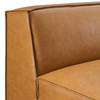 Restore Vegan Leather Sectional Sofa Armless Chair / EEI-4495