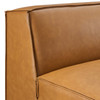 Restore Vegan Leather Sectional Sofa Armless Chair / EEI-4495