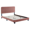 Celine Channel Tufted Performance Velvet King Platform Bed / MOD-6333