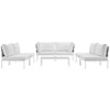 Harmony 7 Piece Outdoor Patio Aluminum Sectional Sofa Set / EEI-2617