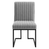 Indulge Channel Tufted Fabric Dining Chairs Set of 2 / EEI-5740