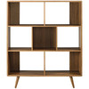 Transmit 7 Shelf Wood Grain Bookcase / EEI-2529