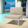 Harmony Armless Outdoor Patio Aluminum Chair / EEI-2600