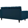 Empress Left-Facing Upholstered Fabric Loveseat / EEI-2589