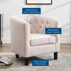 Prospect Performance Velvet Armchair / EEI-2613