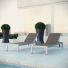 Shore Outdoor Patio Aluminum Chaise Set of 2 / EEI-2467