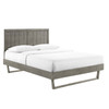 Alana Full Wood Platform Bed With Angular Frame / MOD-6616
