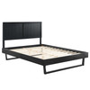 Alana Full Wood Platform Bed With Angular Frame / MOD-6616